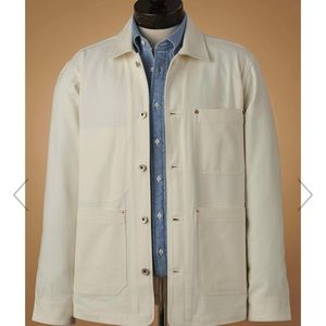 Spier and Mackay Cream Herringbone Chore Coat